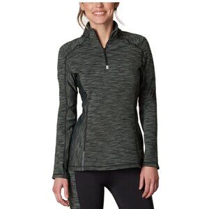 Prana Sierra 1/4 Zip Shirt Women's Large Black Long Sleeve Lightweight Pullover